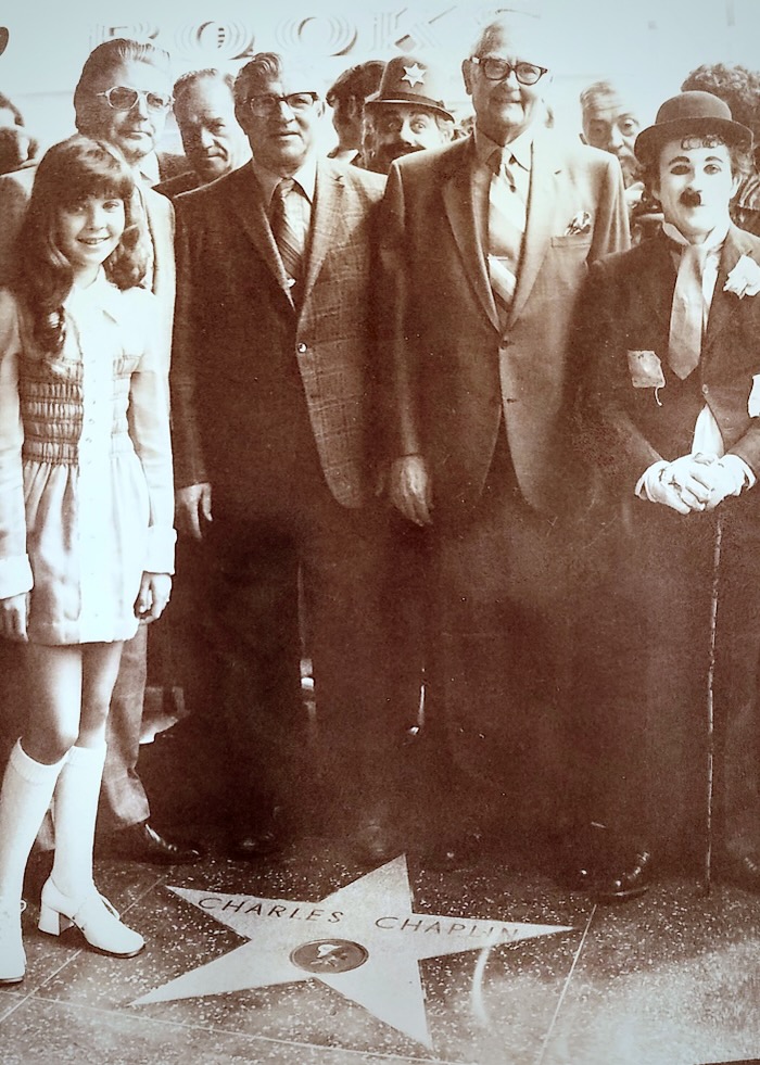 Charlie Chaplin's induction into the HWOF April 10, 1972.